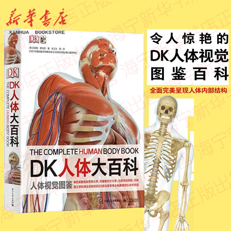 DK人体大百科 完美呈现人体内部结构 读懂自己身体内的每一个细胞每一块骨头每一寸肌肤 惊艳的DK人体视觉图鉴 少儿人体科普图鉴
