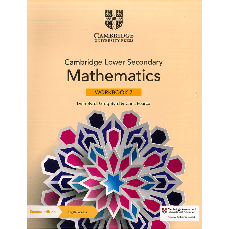 剑桥国际中学数学课程第二版Cambridge Lower Secondary Mathematics Workbook 7 with Digital Access 练习册(含账号)原版进口书