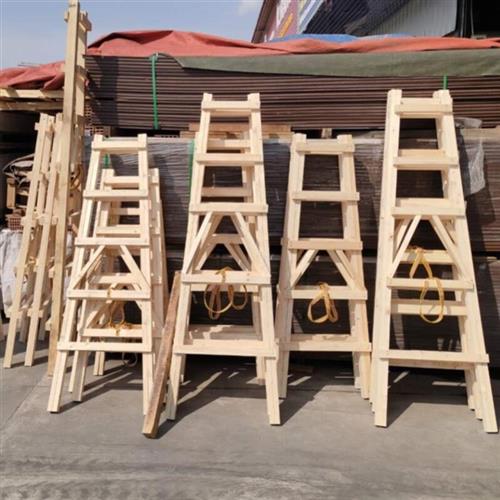 双侧木头梯子工地伸缩加厚木质加粗室内架梯梯凳刮腻子木工装修