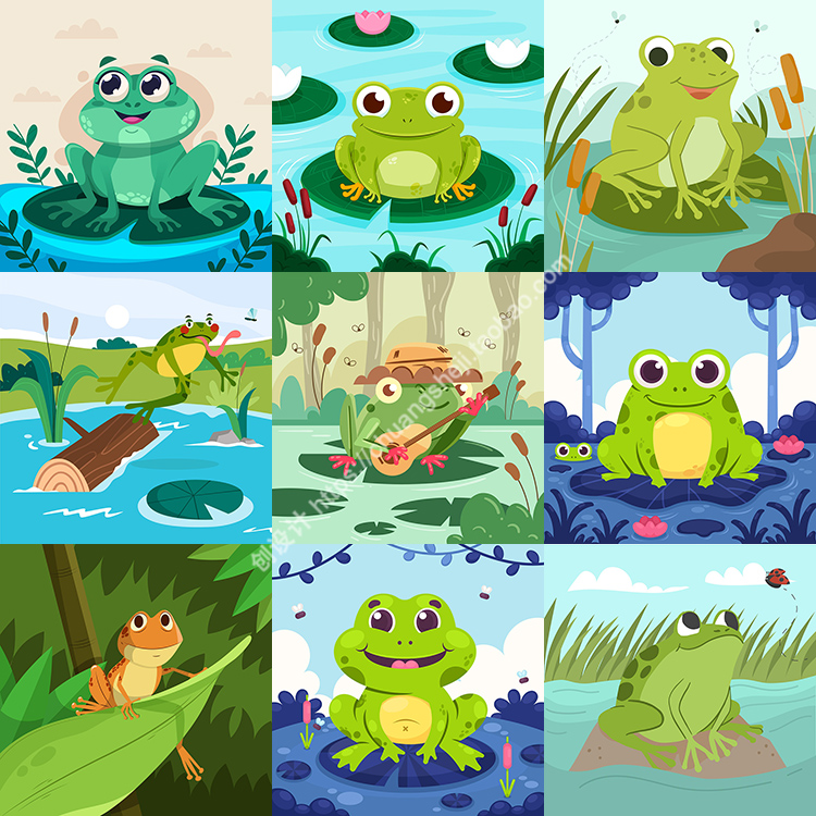 青蛙卡通图片