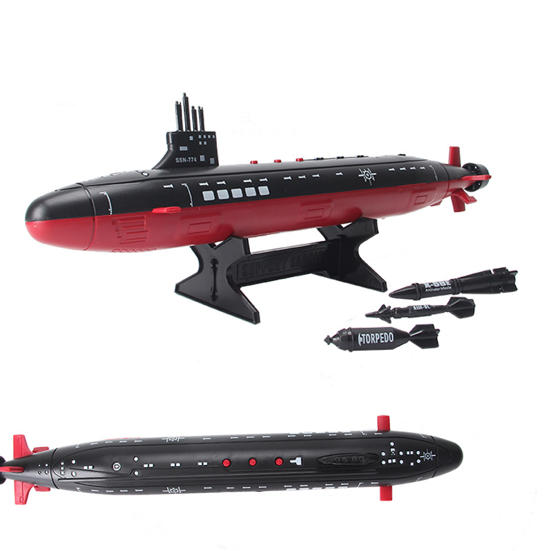 海军海浪号潜水艇模型玩具 大鱼雷艇潜艇军舰航船发声核潜艇成品