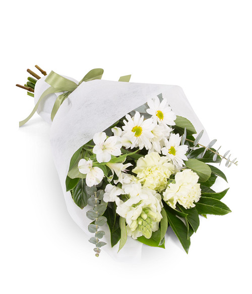 M法国送花鲁昂花店送花白色混搭威尼斯送花上门三月花城鲜花 巴西