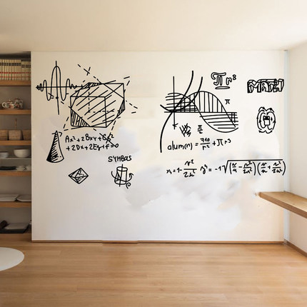 创意数学几何图公式墙贴辅导班初中高中学校教室装饰布置文化贴纸