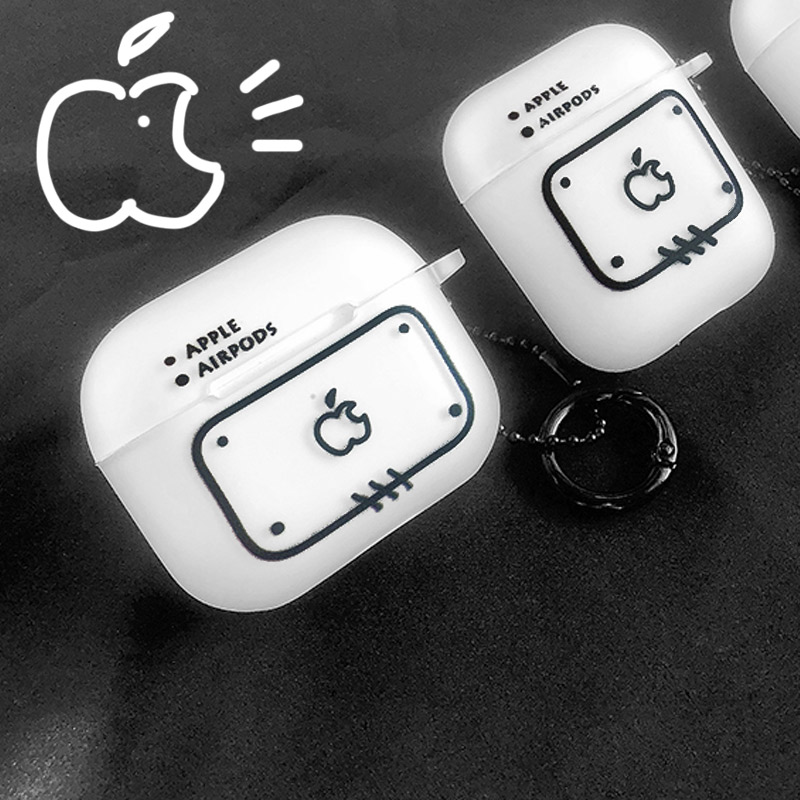二次元耳机套Airpods保护套3代二代Pro简笔画适用苹果无线创意潮