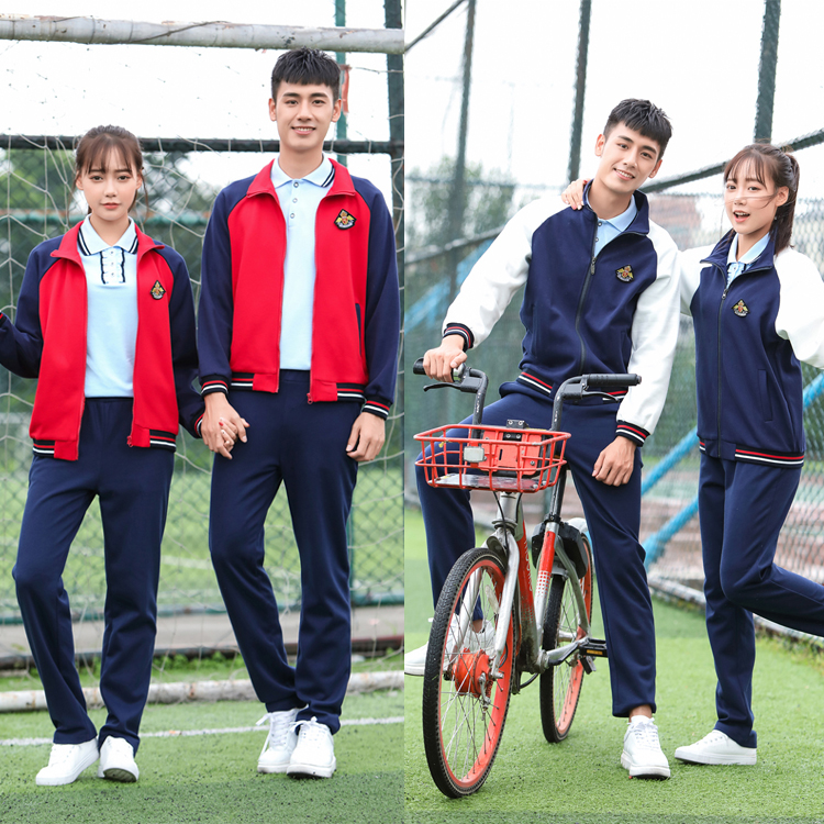 学生校服运动套装中小学生韩国校园服装春秋季学院风高中男女班服