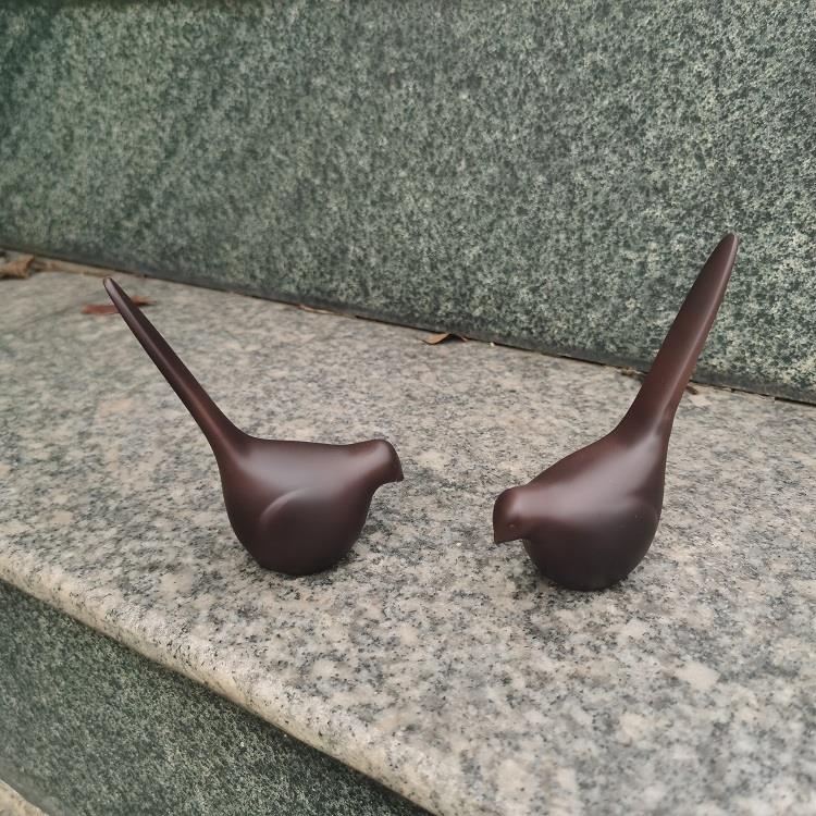 304不锈钢精密铸造镜面鸽子小鸟摆件抽象写实动物软装配件艺雕塑