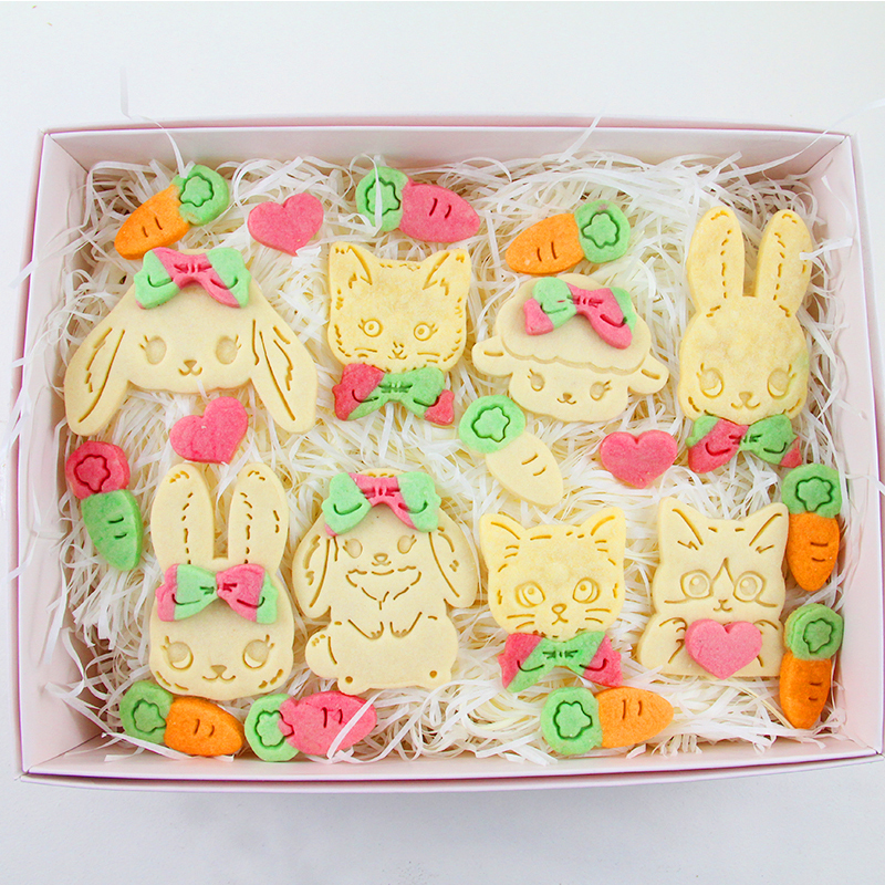 网红日式卡通兔子小绵羊胡萝卜人气小猫饼干模具亲子家用烘焙工具
