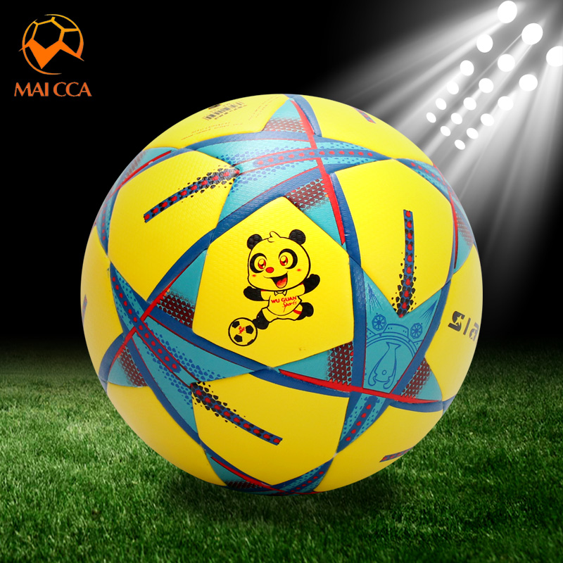 麦卡足球小学生专用球标准5号PU中国梦足球成人青少年比赛训练球