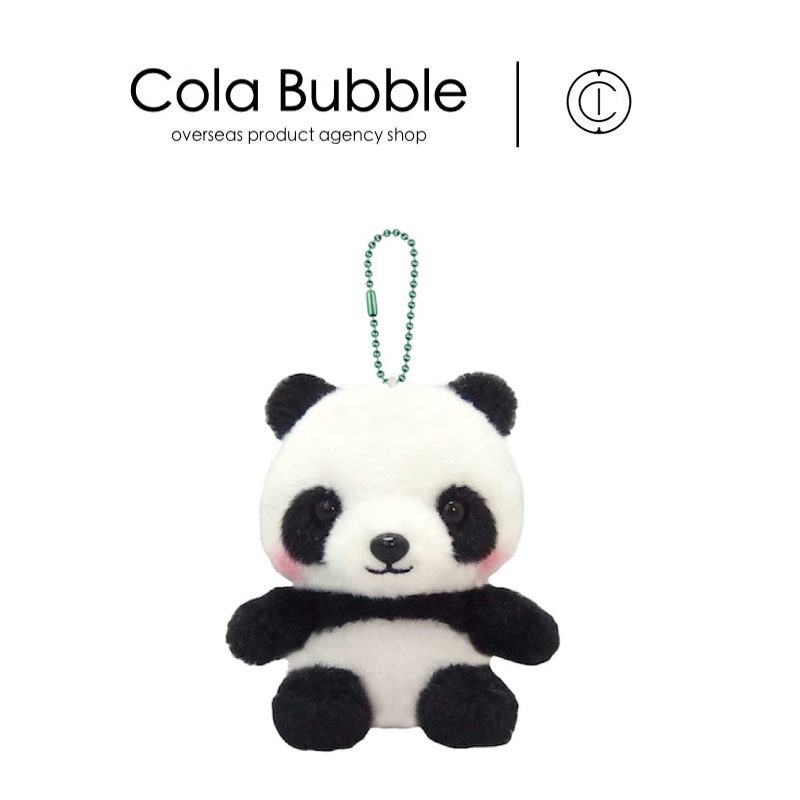 日本购入amuse正版可爱黑白小熊猫公仔包包挂件小挂饰毛绒玩具