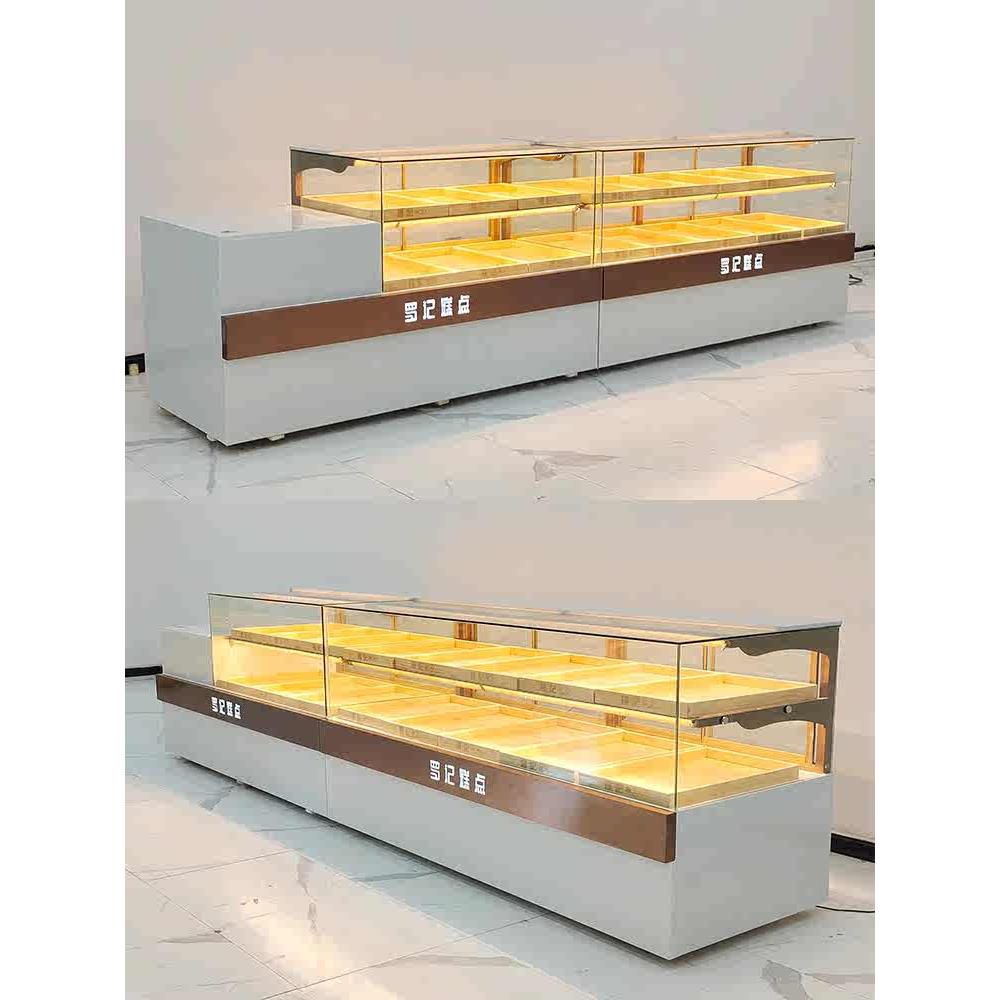 中式糕点柜点心展柜冷藏柜面包柜蛋糕展柜烘焙商用展示柜玻璃柜台