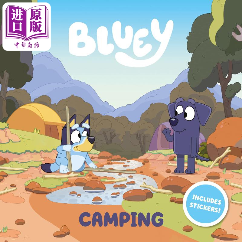 现货 Bluey Camping 小蓝狗布鲁伊露营 英文原版儿童绘本 卡通动画主题 4到6岁【中商原版】