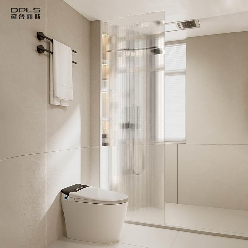 无边框极简淋浴房夹胶玻璃半隔断家用客厅卫生间浴室干湿分离屏风