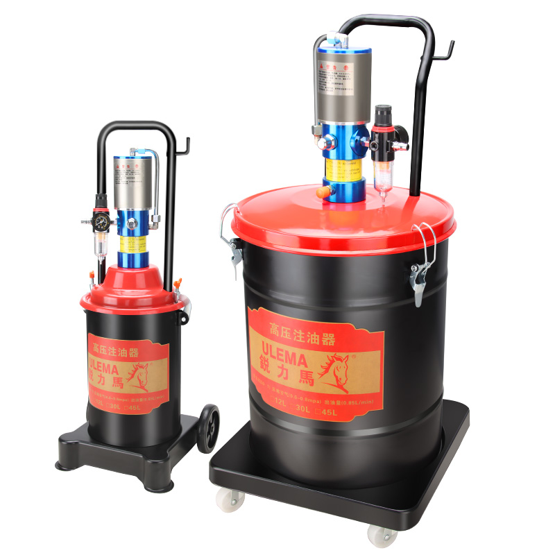 ULEMA黄油机气动高压注油器打黄油枪润滑油泵自动注油桶抽黄油机