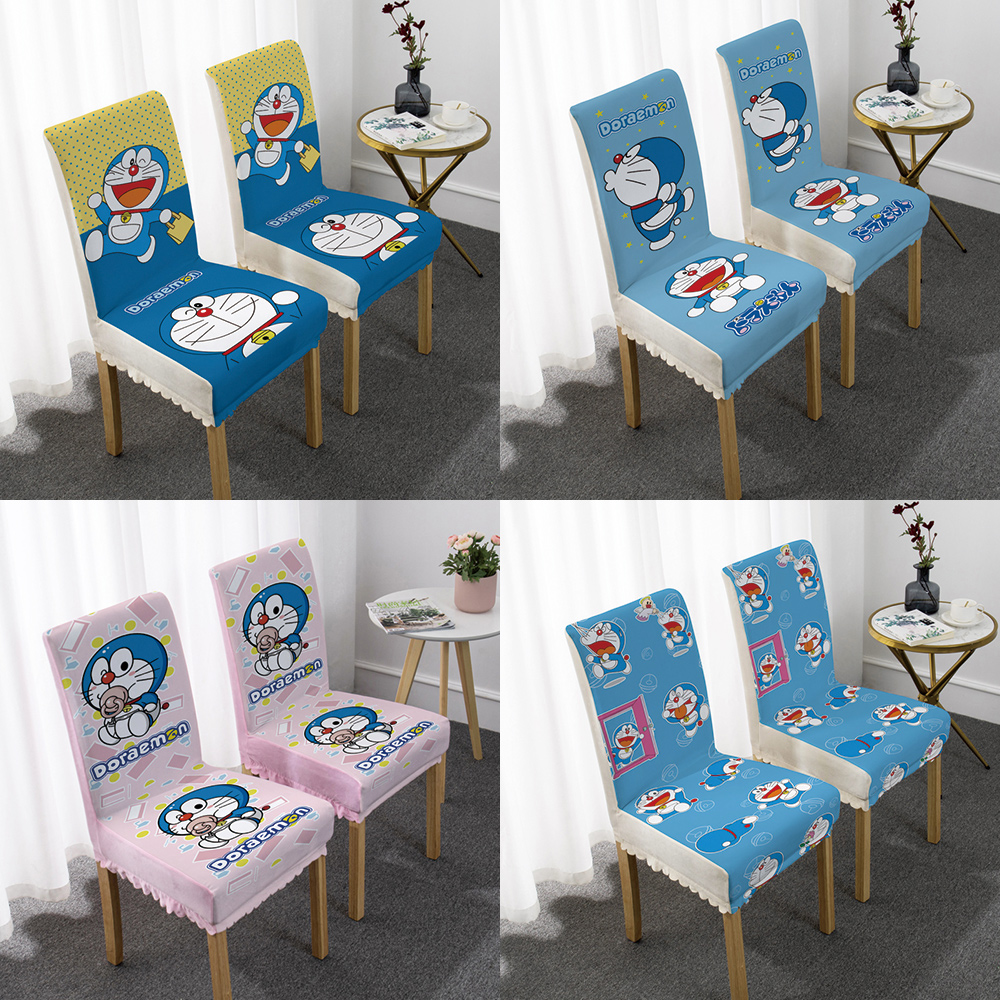 简约北欧日式椅套ins家用餐桌椅子凳子套罩卡通动漫可爱万能新款