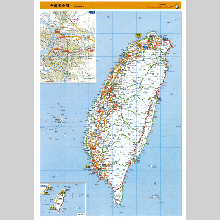 台湾省地图电子版设计素材文件