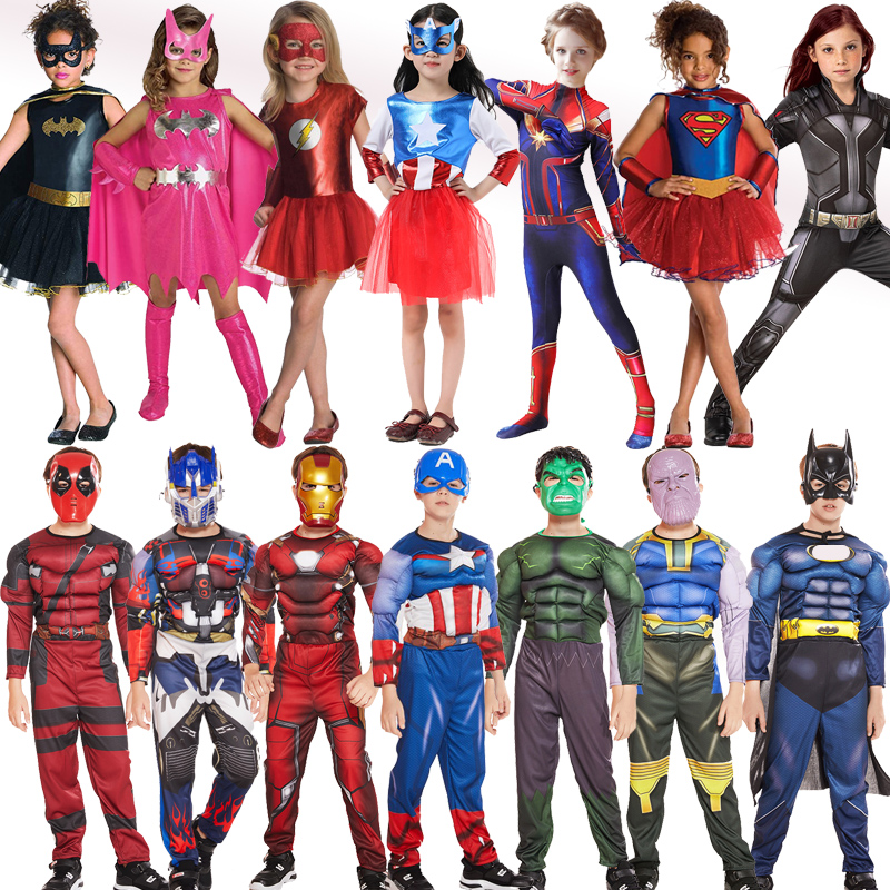 儿童节演出服装 复仇者联盟cosplay衣服钢铁绿巨人英雄美国队长服