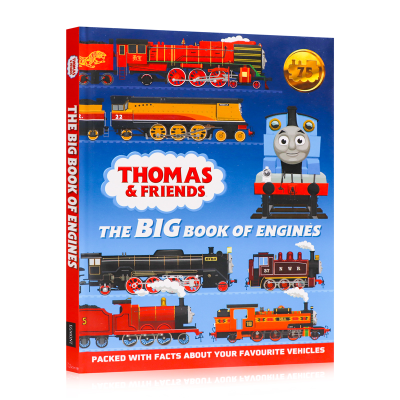 托马斯和朋友们 Thomas Friends The Big Book of Engines 英文原版绘本 75周年纪念版 幼儿童早教启蒙英语读物读本动画片图画书