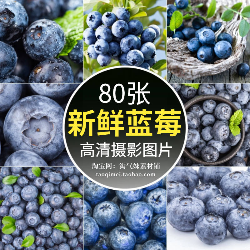 高清JPG新鲜蓝莓图片果实果粒水果健康轻食时令生鲜果蔬摄影素材