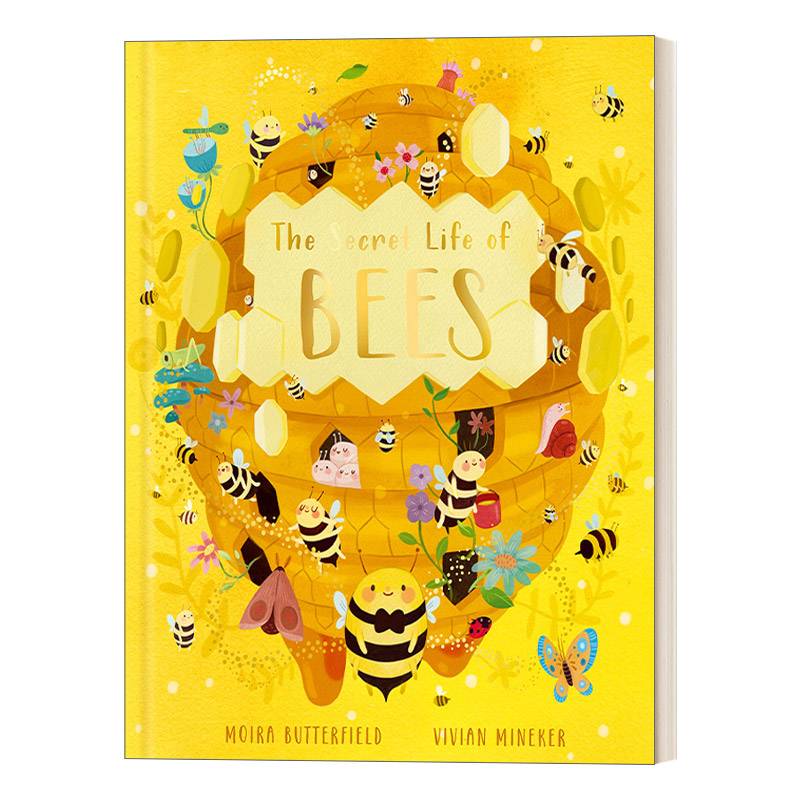英文原版绘本 The Secret Life of Bees 蜜蜂的解密 动物的秘密生活科普绘本系列 美国插画师Vivian Mineker 精装 英文版 进口书籍