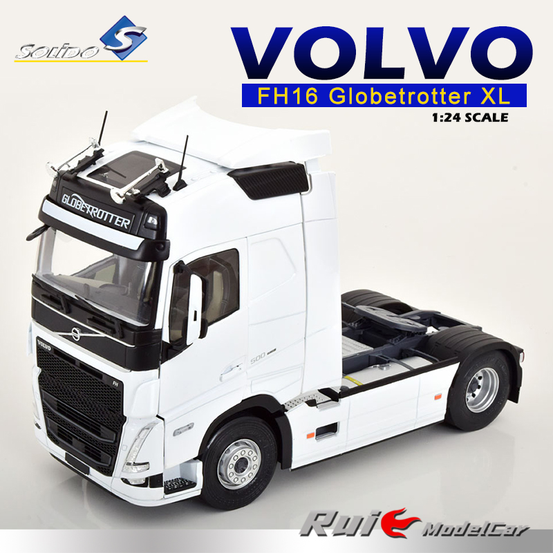 预1:24索立德沃尔沃FH16 Globetrotter XL 2023重卡拖头汽车模型