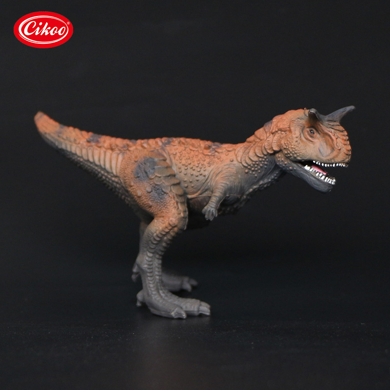 实心仿真侏罗纪恐龙静态塑料玩具模型食肉牛角龙男孩礼物收藏摆件