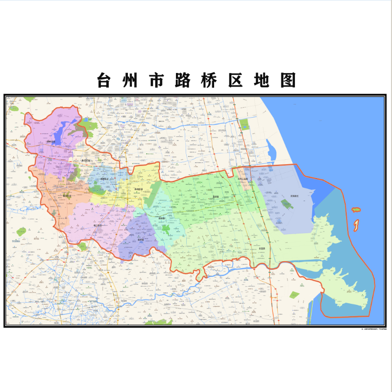 台州市行政区划地图