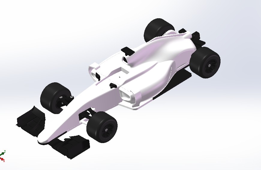 RC方程式赛车formula-1模型3D图纸 STEP格式