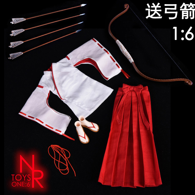 现货 NRTOYS 1/6 桔梗 巫女服 NR20 套装送弓箭 不包含包胶女素体