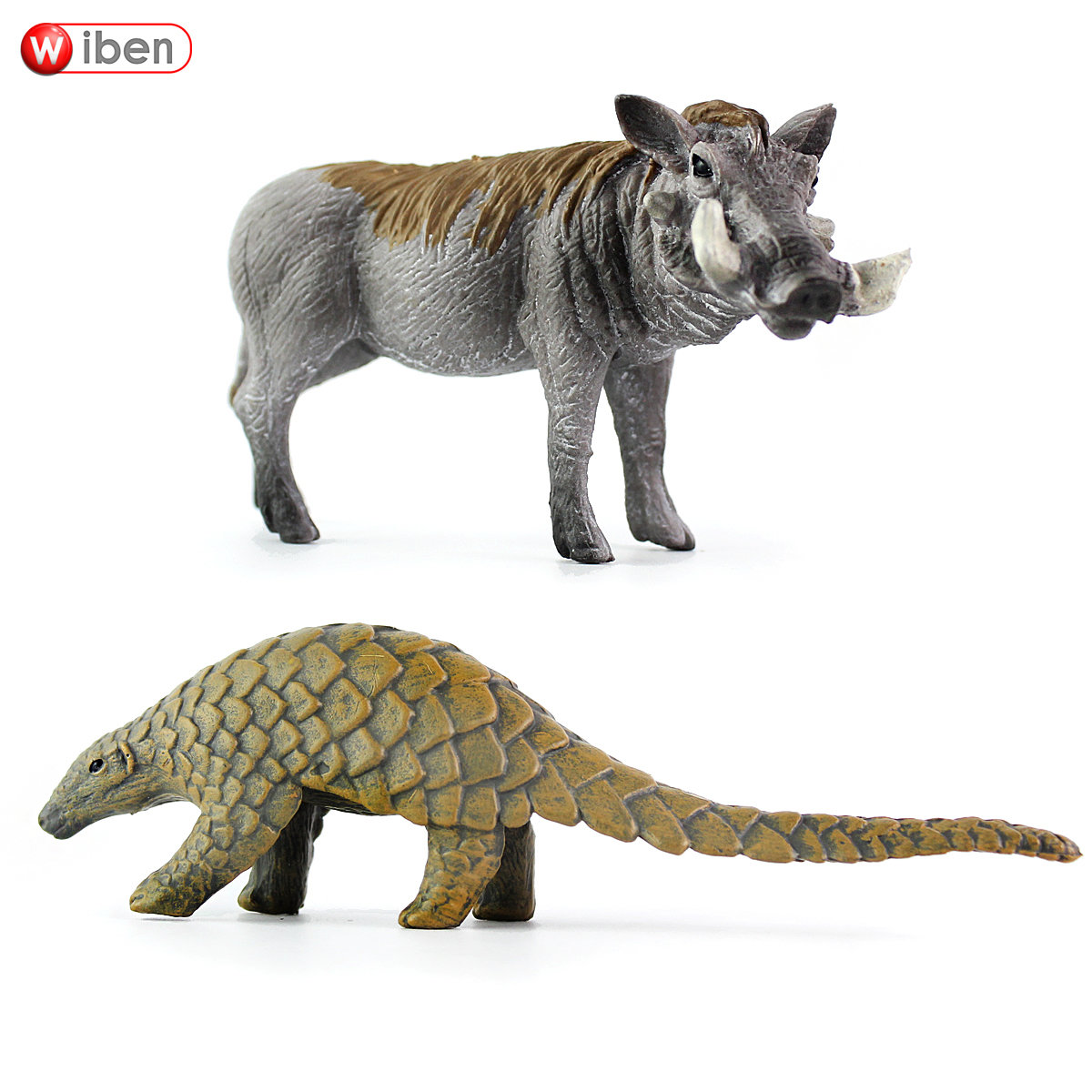 新款野生动物世界仿真野猪疣猪模型玩具穿山甲玩具小孩早教益智