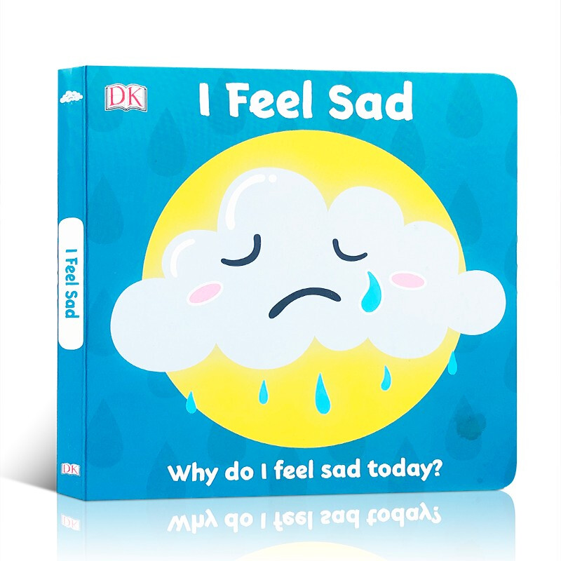 DK启蒙表情包 First Emotions: I Feel Sad 我很伤心 在雨云里我感到悲伤0-3-6岁幼儿 英文原版 儿童纸板书情绪管理识别启蒙