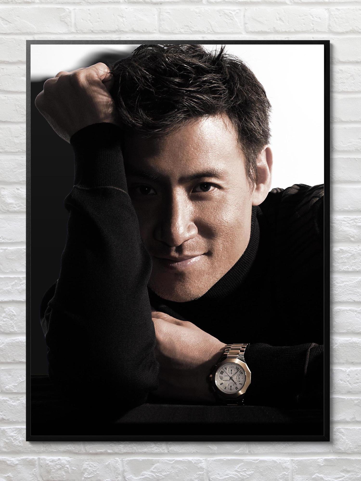 张学友海报香港歌手演员男港明星写真照片简约高端相框装饰挂贴画