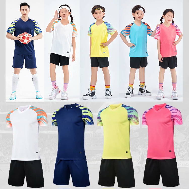儿童足球服套装男女中小学生运动队服定制成人足球比赛训练服球衣