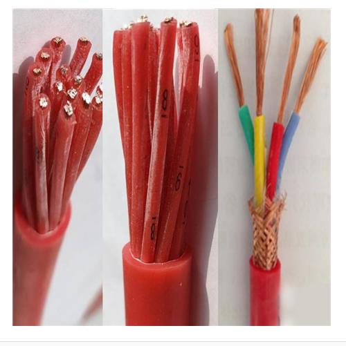 KFGRP 硅橡胶电缆-铜芯耐高温氟塑料绝缘和硅橡胶护套屏蔽电缆