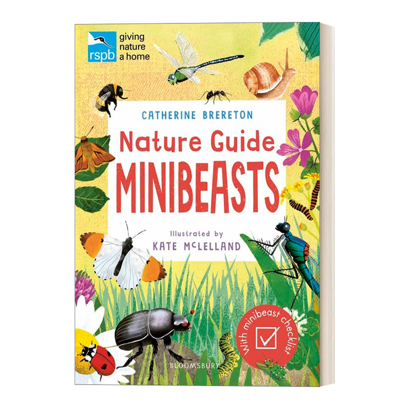 英文原版 RSPB Nature Guide Minibeasts RSPB自然指南 昆虫 英国皇家鸟类保护协会 儿童插画百科 英文版 进口英语原版书籍