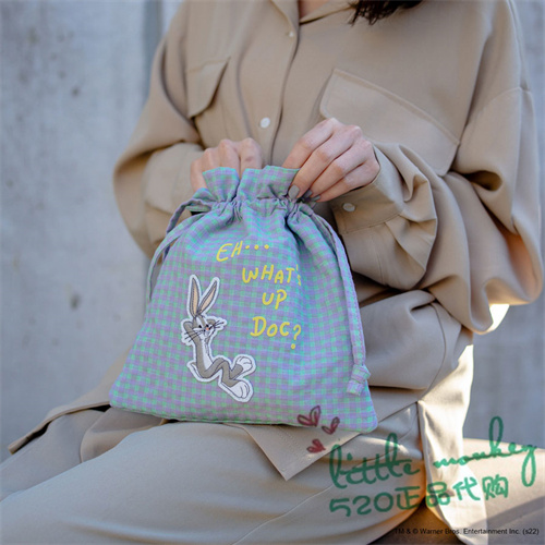 日本代购 兔八哥 崔弟 傻大猫 罗拉兔 时尚可爱 束口袋小物收纳袋