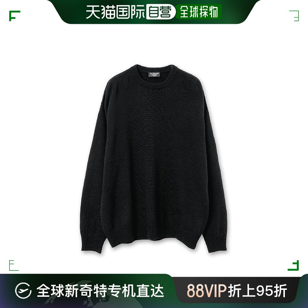 【99新未使用】香港直邮BALENCIAGA 男士黑色棉质圆领卫衣 682004