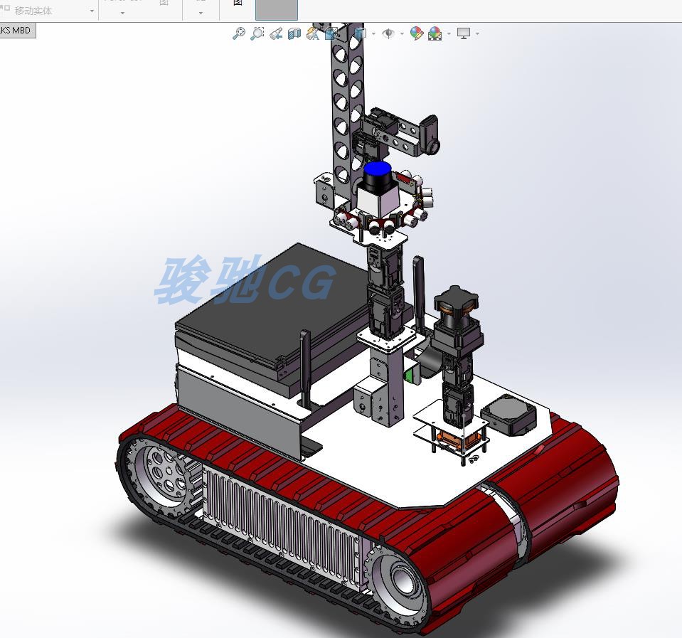 救援机器人solidworks机械工业设备3d三维设计模型图纸资料