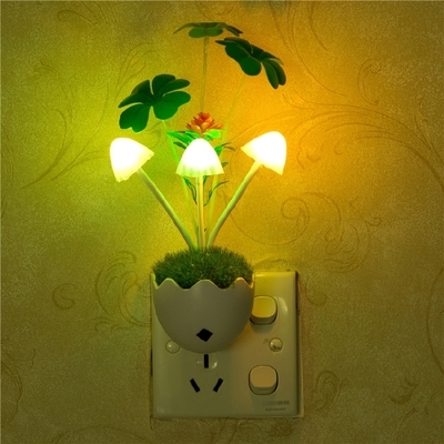 七彩灯LED小夜灯光控灯插电夜灯床头灯节能创意灯饰 阿凡达蘑菇灯