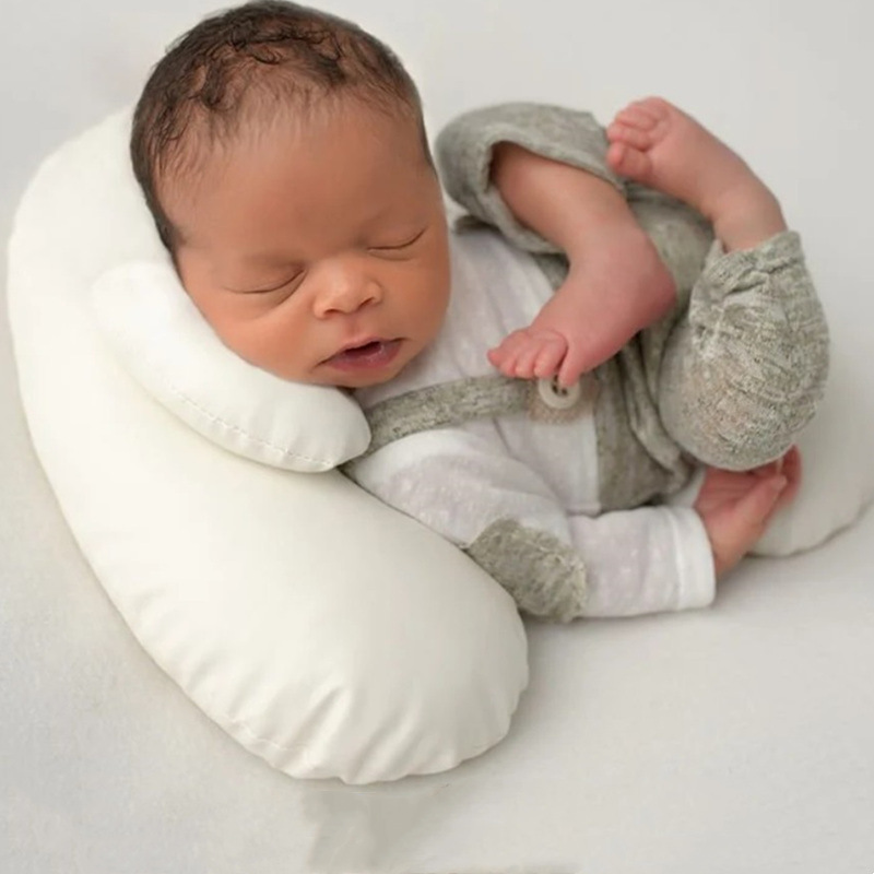 新生儿摄影辅助道具PU枕5件影楼婴儿拍照造型枕月子照摆姿势框垫