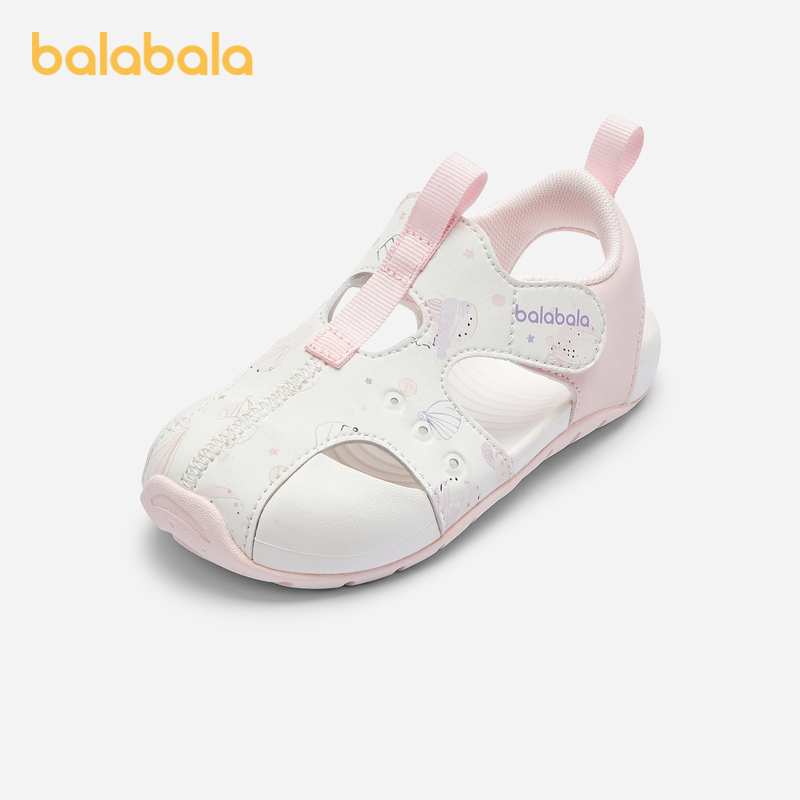 巴拉巴拉运动凉鞋男女幼童夏装新款宝宝包头透气鞋子舒适沙滩鞋潮