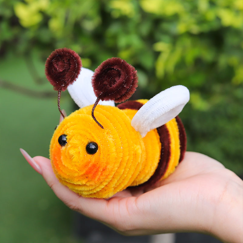 蜜蜂蜻蜓diy手工制作扭扭棒创意自制编织礼物材料包可爱小玩具