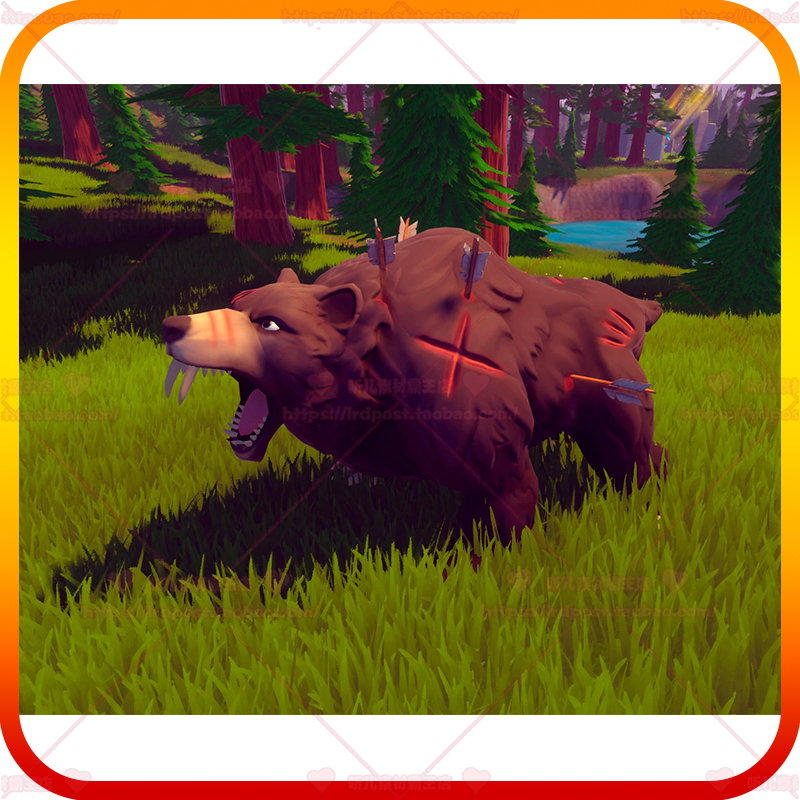 UE4虚幻5 Stylized Bear Boss - Forest Animal 风格化熊老板角色