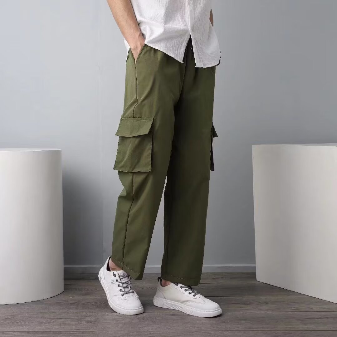 男人干活穿的裤子夏季薄款耐磨耐脏劳保工装休闲长裤上班工作服潮