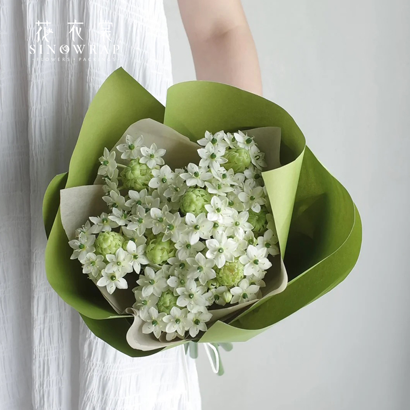 花衣裳新品 风华系列纯色纸质韧性好 韩国鲜花包装花束材料资材
