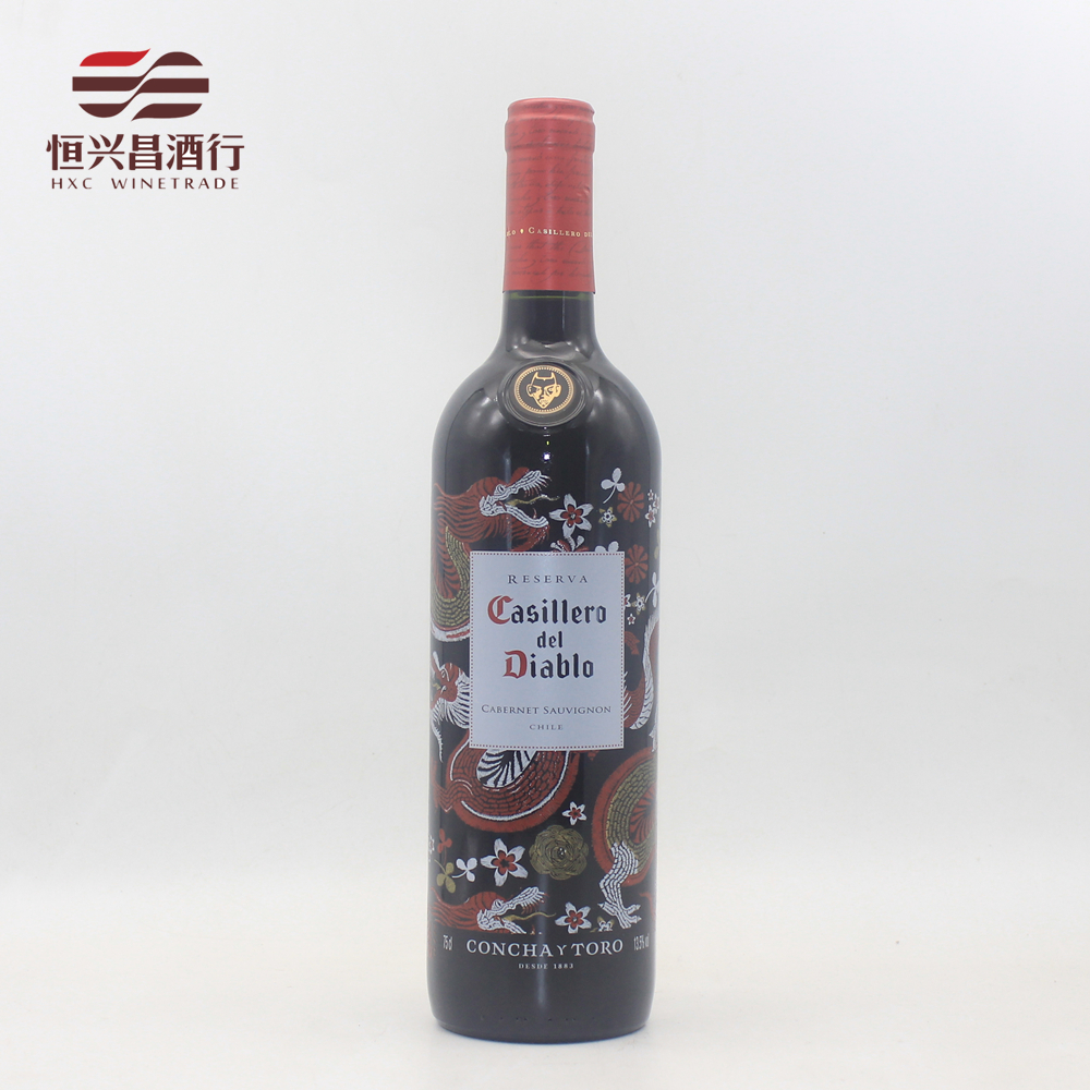 智利 红魔鬼尊龙赤霞珠干红葡萄酒 750ml 中央山谷产区进口葡萄酒