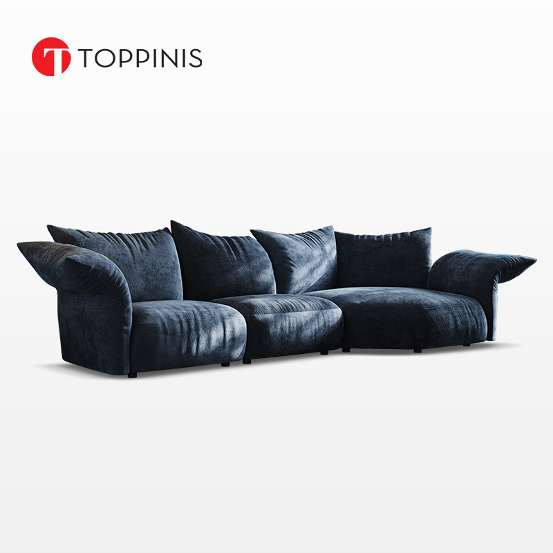 Toppinis花瓣沙发客厅简约现代设计师意大利意式高端弧形转角沙发