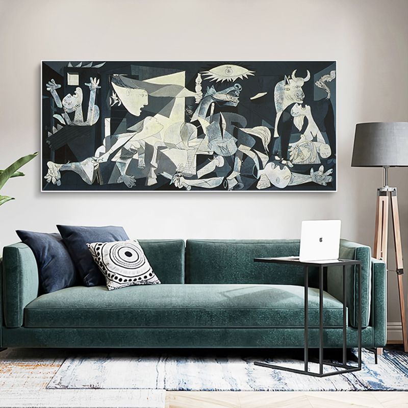 毕加索名画格尔尼卡装饰画客厅卧室壁画小众玄关挂画抽象艺术油画
