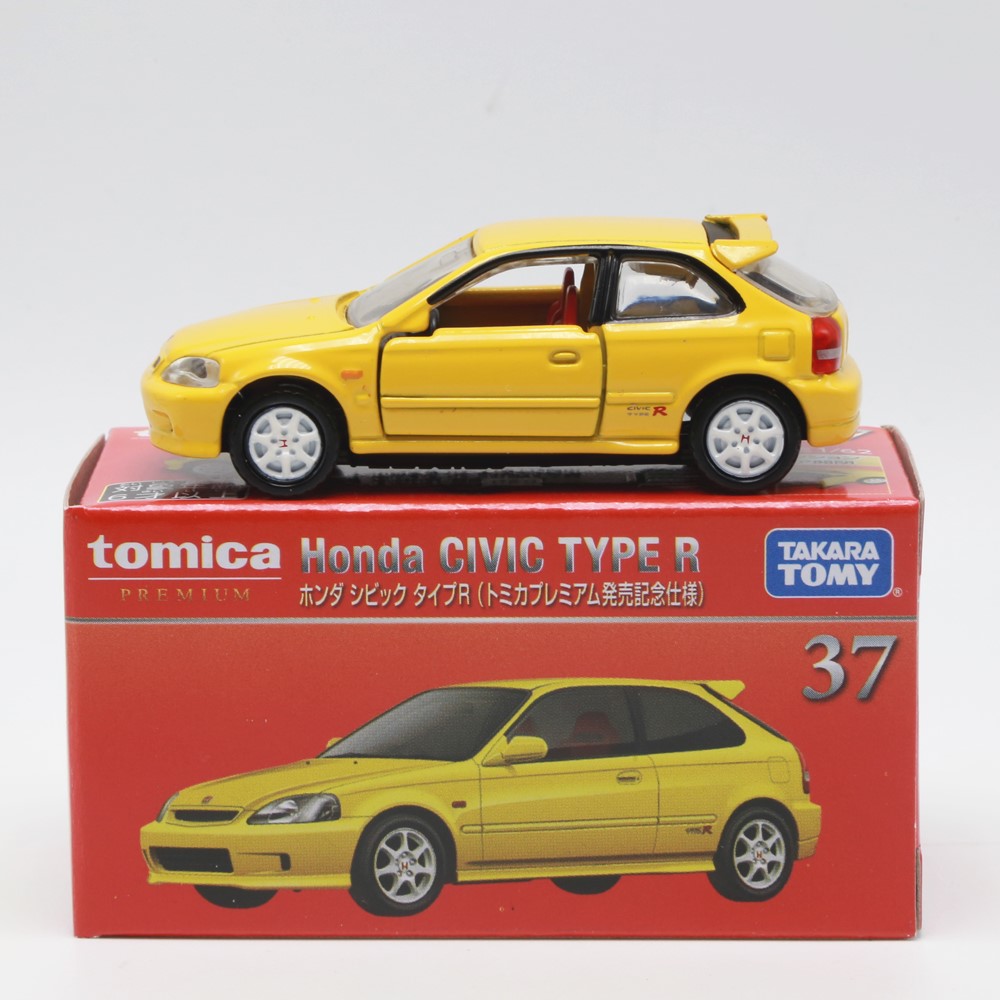 TOMY 多美卡合金车黑盒限量版 TP37本田 CIVIC TYPE R 跑车模型