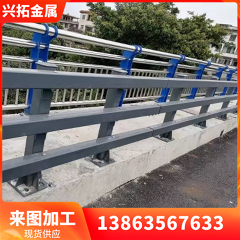 防撞桥梁铸钢护栏道路两侧不锈钢复合管安全河道景观栏杆来图制作