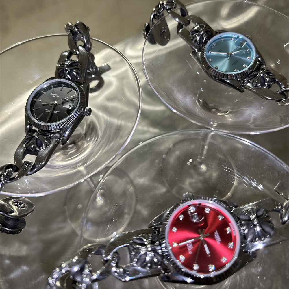 KIOSK宗克罗心异形原创CH机械手表y2k时尚潮复古表带高级ins小众